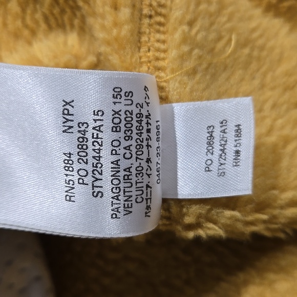 PATAGONIA RETOOL SNAP T WOMEN'S RARE MUSTARD YELLOW GOLD  PULLOVER FLEECE SMALL - Picture 10 of 11